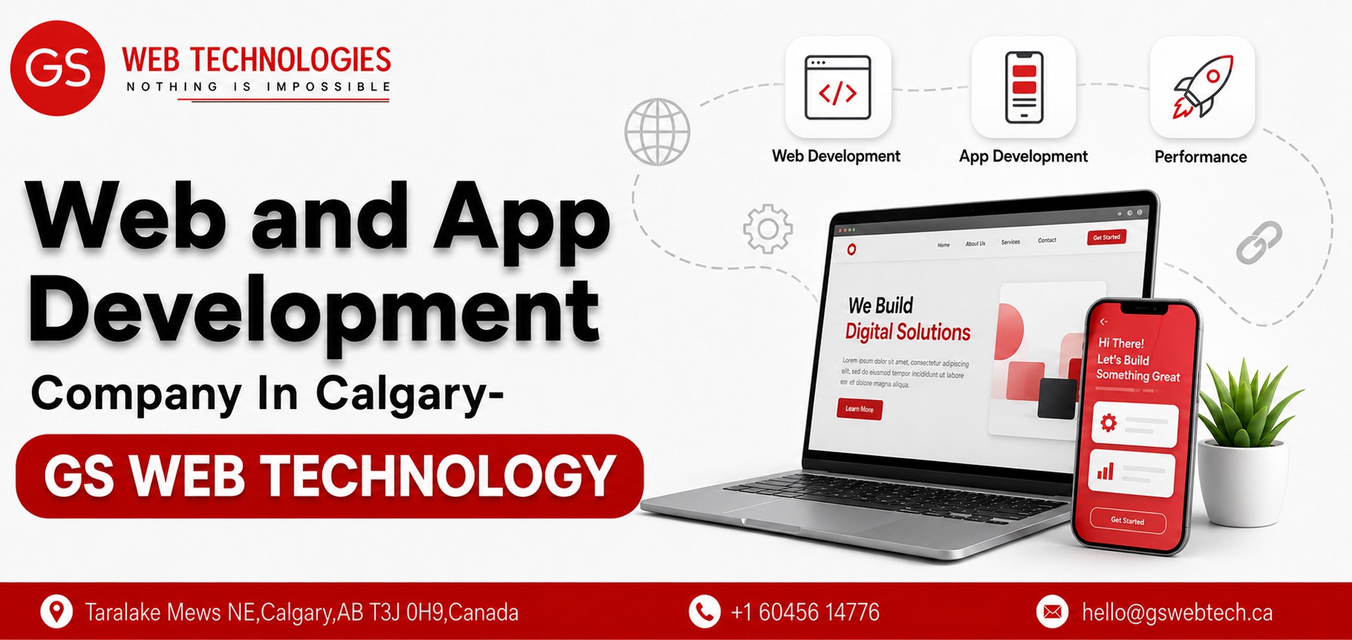 Web and App Development Company in Calgary- Gs Web Technology